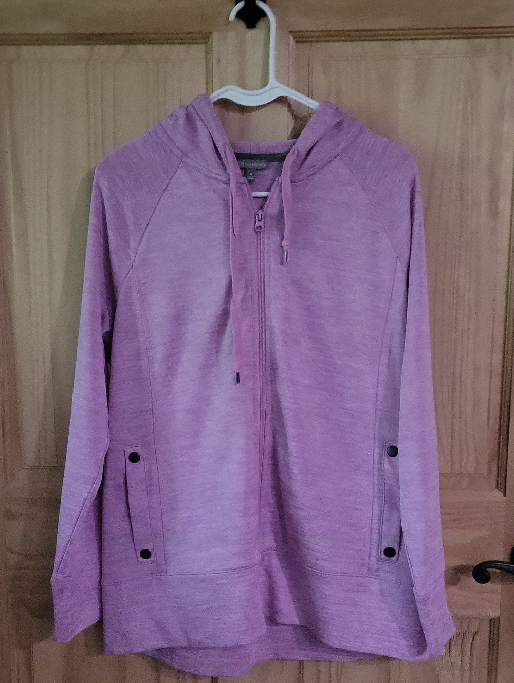 Talbots T by Talbots Lavender Zip Front Hoodie